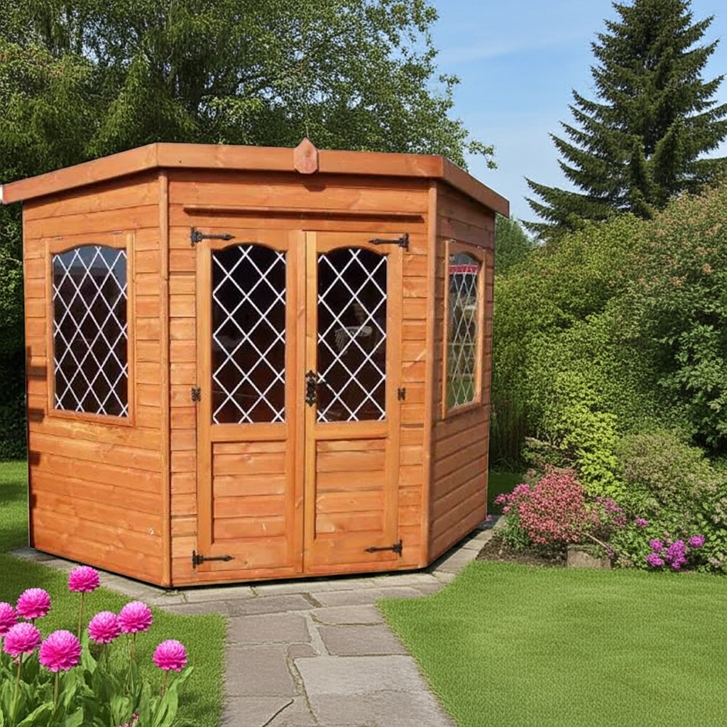Corner Leaded Summerhouse
