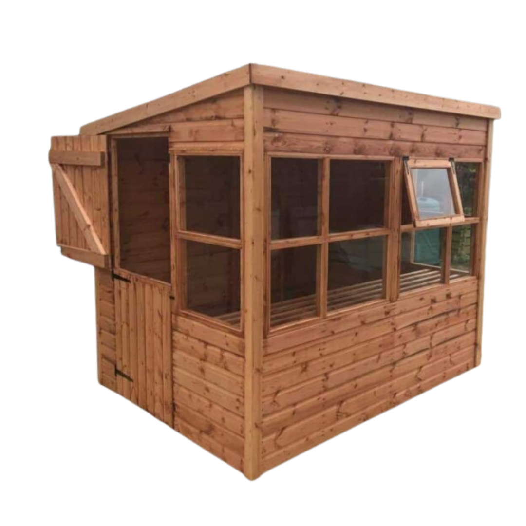Pent Potting shed with stable door