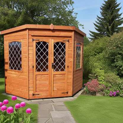 Corner Leaded Summerhouse